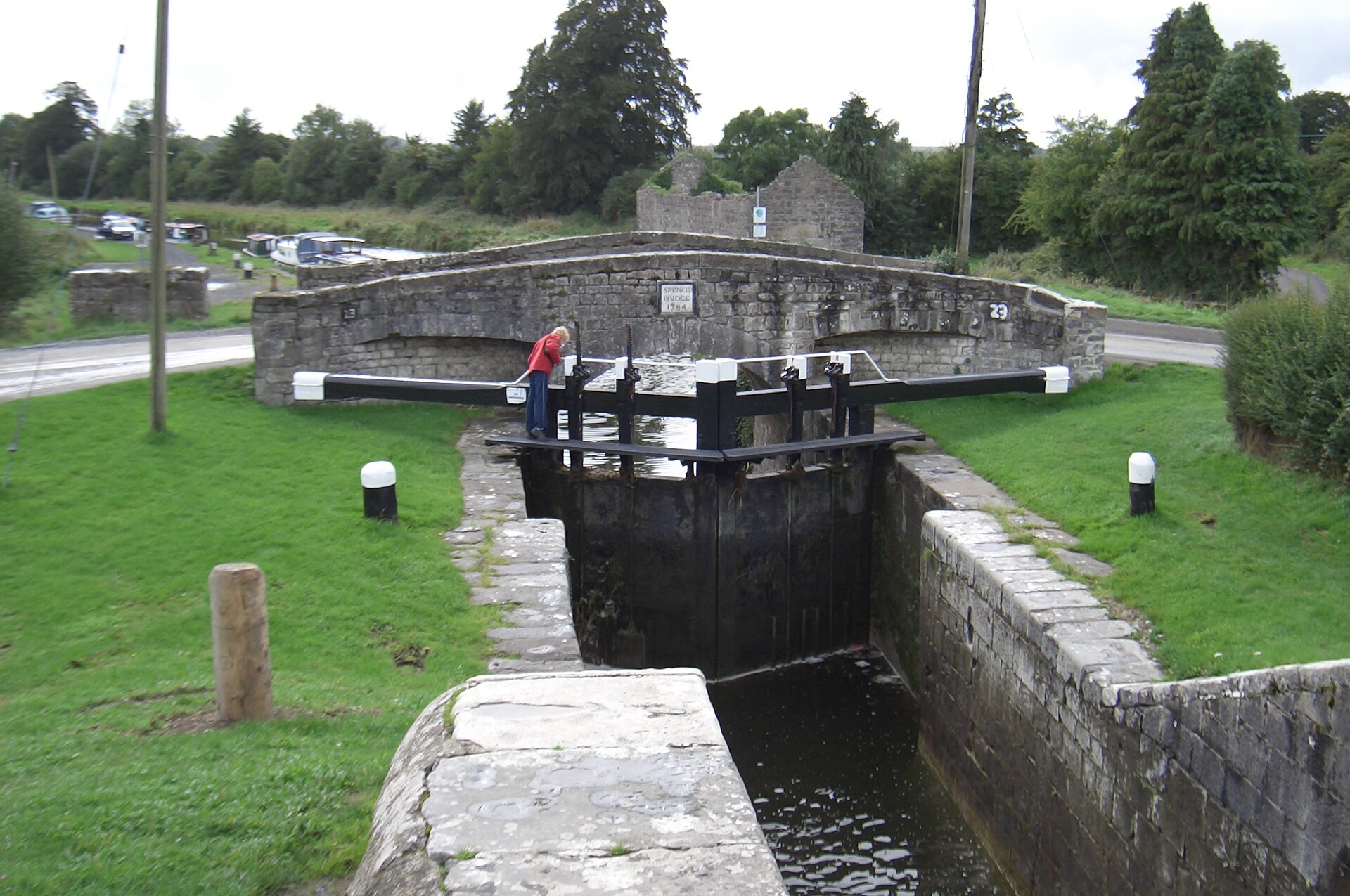 Lock gates at Spencer Bridge, Rathangan